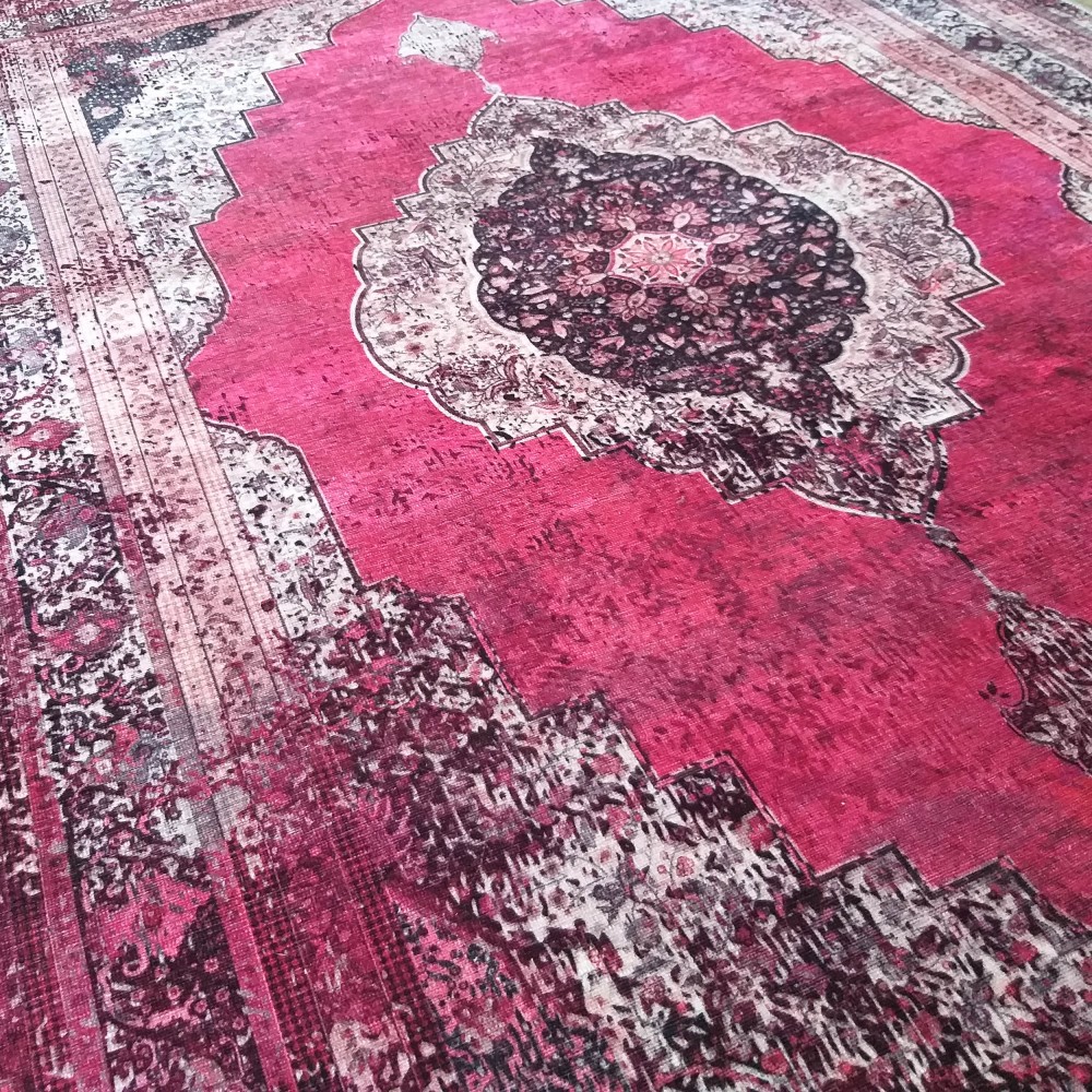 Dywan Vintage 200 Różowy Wielokolorowy 80 x 300 cm VIN200PINK
